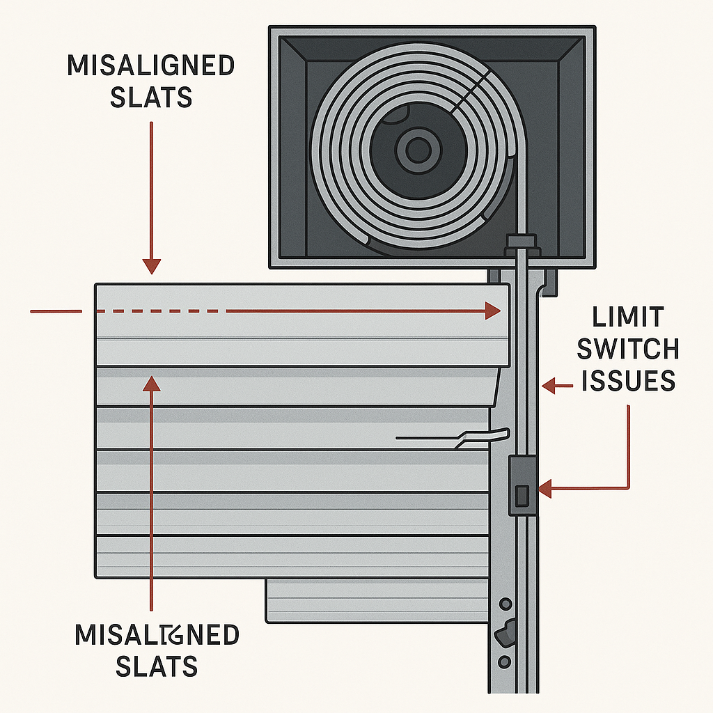 Diagram showing partial operation problems