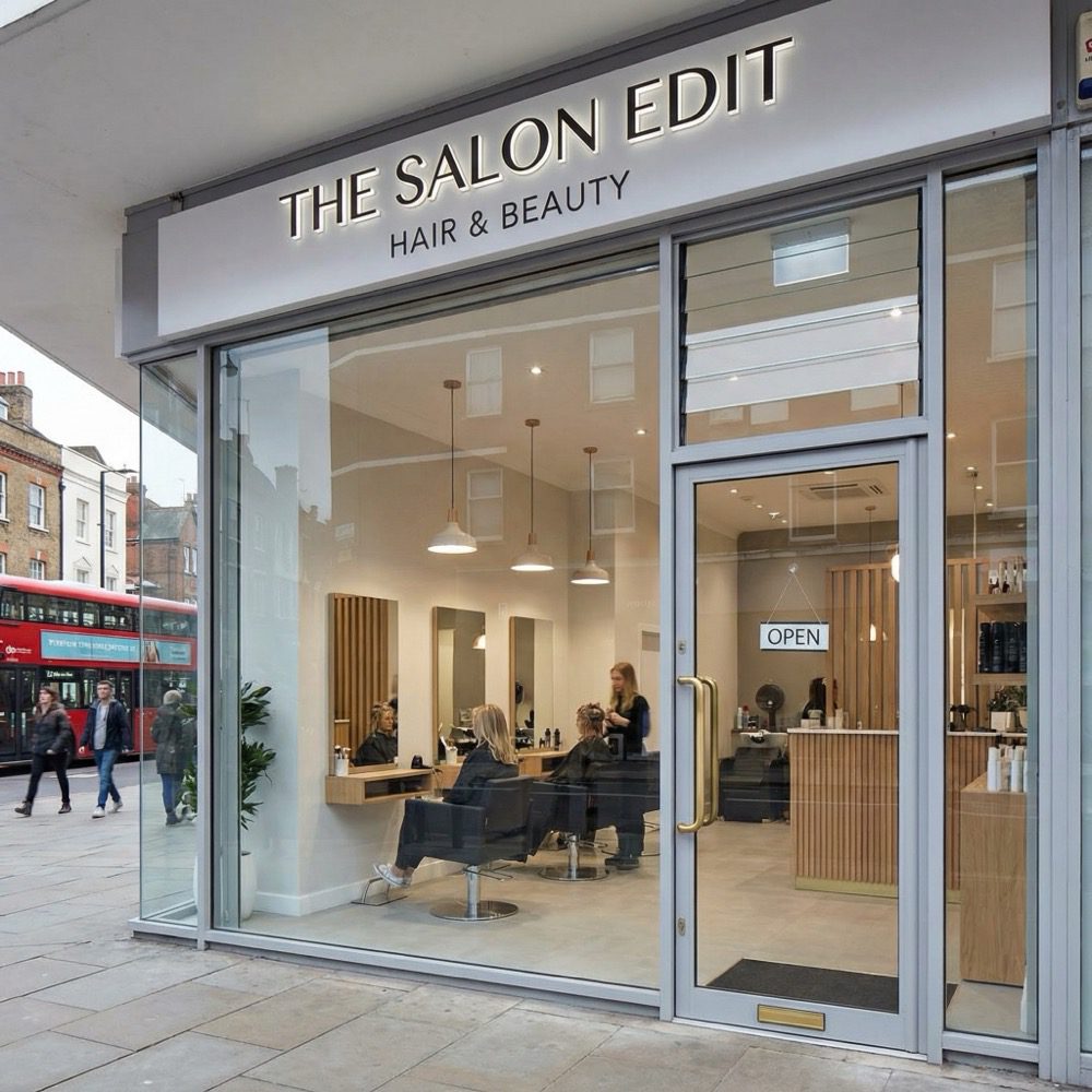 Salon shop front