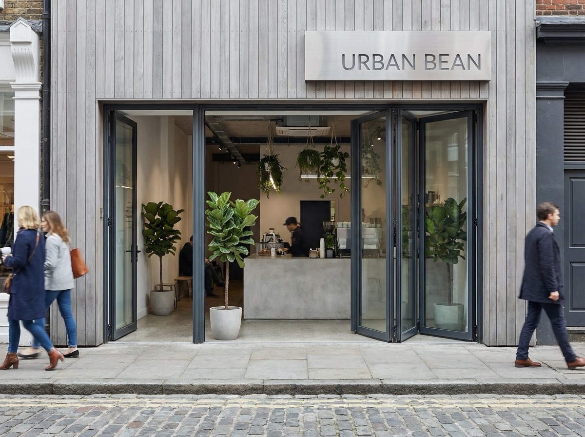 Timber and glass hybrid shop front for florist